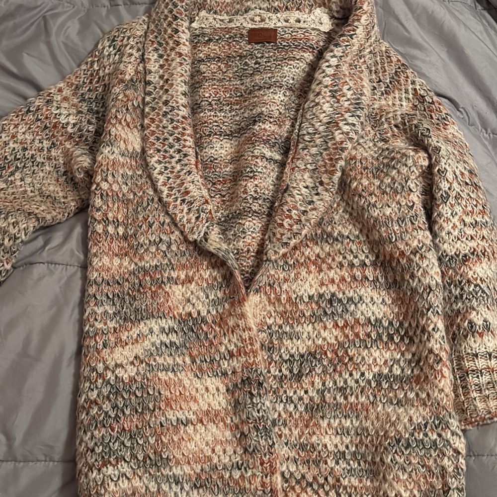 POL Women's Multicolor Knit Cardigan